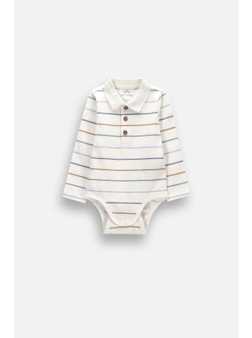 Coccodrillo Langärmliger body polo in ecru
