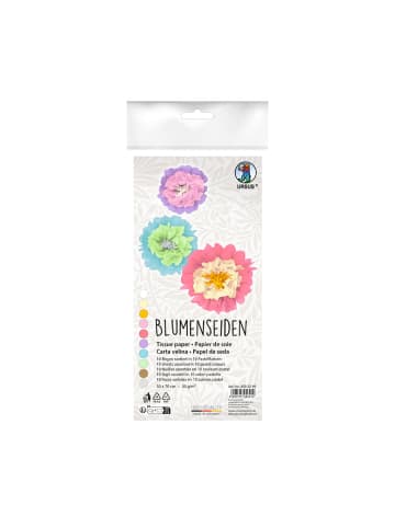 URSUS Blumens Pastell, 10 Farben, 20g, 50x70cm, 10Stk. - ab 3 Jahren