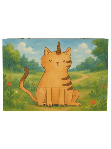 Mr. & Mrs. Panda Aufbewahrungsbox Einhorn Katze Design ohne Spruch in Weiß