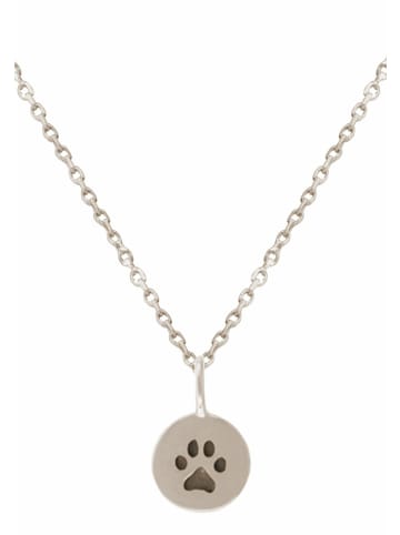 Gemshine Halskette mit Anhänger Hund Katze Pfote in silver coloured