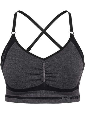 Hummel Hummel Top Hmlmt Yoga Damen Atmungsaktiv Feuchtigkeitsabsorbierenden Nahtlosen in BLACK MELANGE