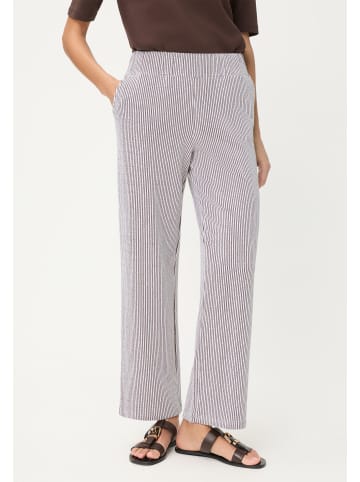 Olsen Hose Anna Wide in schoko weiß - 0001