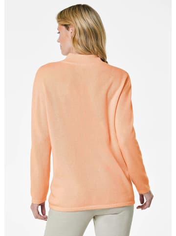 GOLDNER Kaschmirpullover Kuschelweicher Kaschmirpullover mit Kragen in pfirsich
