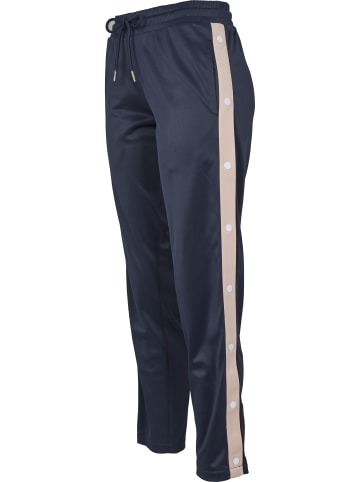 Urban Classics Urban Classics Damen Ladies Button Up Track Pants in navy/lightrose/white