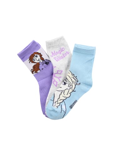 Disney Frozen 6er-Set: Socken Strümpfe in Mehrfarbig