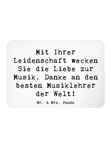 Mr. & Mrs. Panda magnet Spruch Musiklehrer Liebe mit Spruch in Weiß