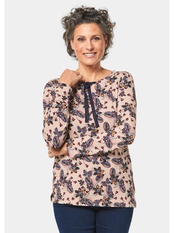 GOLDNER Shirt Attraktives Druckshirt in einzigartigem Look in sand / gemustert
