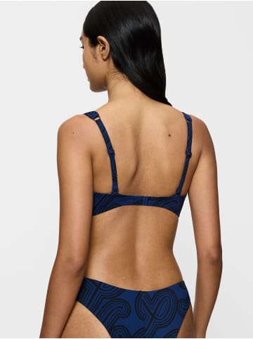 Triumph Bustier-Bikini-Top Flex Smart Summer Plunge in BLUE - DARK COMBINATION
