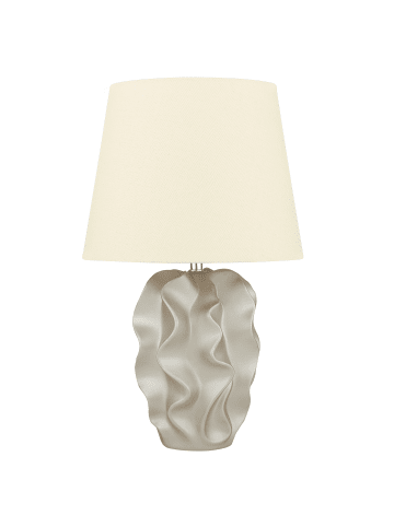 Beliani Tischleuchten ALLIKA in Gold/Beige - (W) 28 x (H) 46 x (L) 28 cm