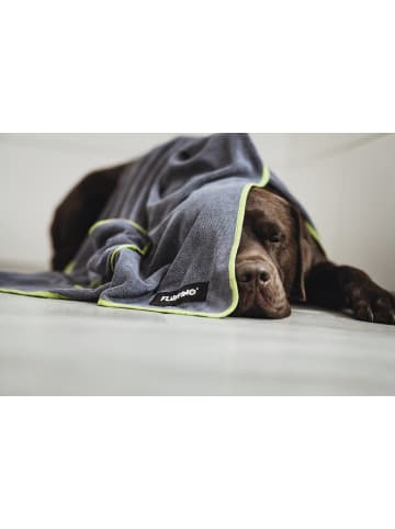 FLUFFINO Hundehandtuch Set 2-tlg. L grau/grün  Bunt