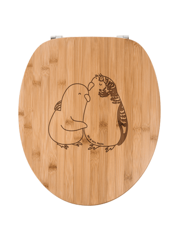 Mr. & Mrs. Panda WC Brille Wellensittich Liebe ohne Spruch in Transparent