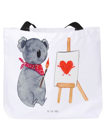 Mr. & Mrs. Panda Shopper Tasche Koala Künstler ohne Spruch in Weiß