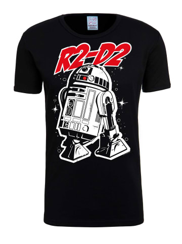 Logoshirt T-Shirt R2-D2 in schwarz