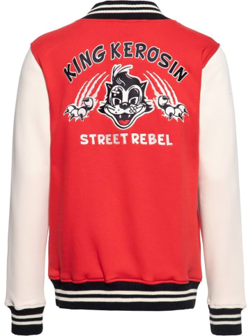 King Kerosin Sweatjacke in Rot