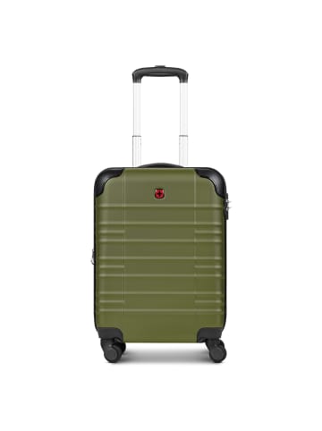 Wenger Amplar Evo 4 Rollen Kabinentrolley S 53 cm mit Dehnfalte olive