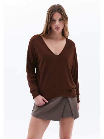 OXXO V-Ausschnitt-Pullover DOWNTOWN BROWN