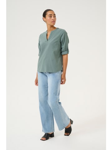 Kaffe Langarm-Hemd KAlena Regular fit in Balsam Green
