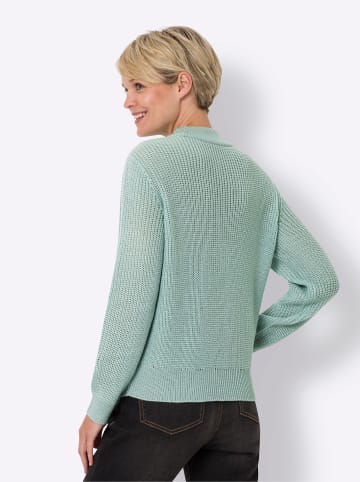 Sieh an! Langarm-Pullover in kalkmint