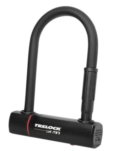 TRELOCK Bügelschloss U4 Mini in schwarz