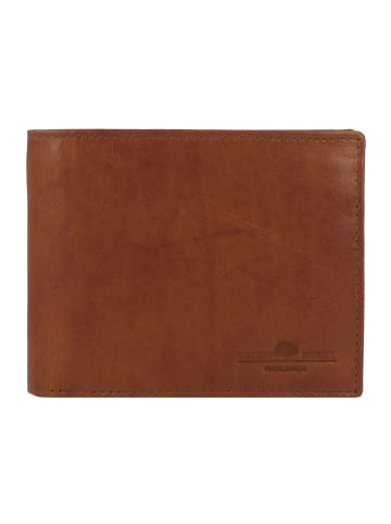 Greenburry Newport Geldbörse RFID Schutz Leder 12 cm in caramel