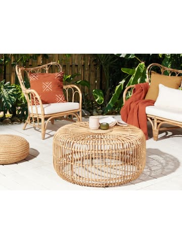 Beliani Couchtisch RANDAZZO in Beige - (W) 85 x (H) 40 x (L) 85 cm