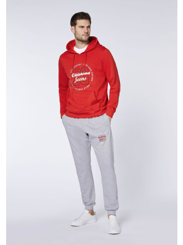 Oklahoma Jeans Kapuzensweatshirt in Rot