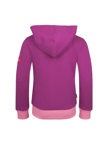 Trollkids Sweatjacke Sortland in fresh berry/graphite