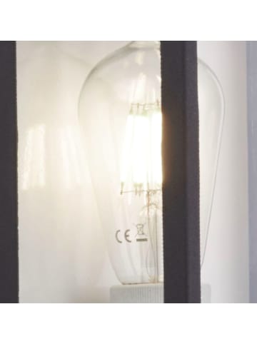 Licht-Erlebnisse Außen Wandlampe (B)17 x (H)36 cm in Schwarz