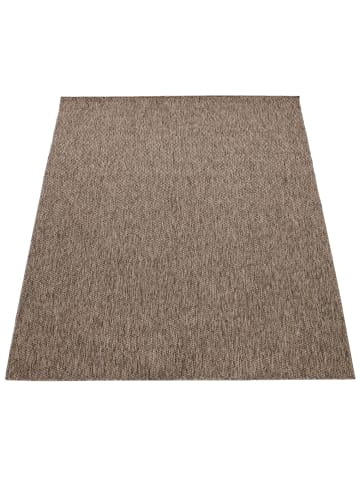 KADIMA DESIGN Teppich Kurzflor Unifarben Wohnzimmer in Braun