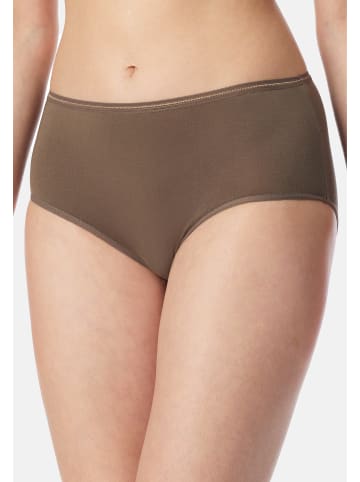 Schiesser Midi Slip Modal Essentials in Khaki / Creme