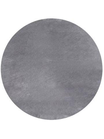 Kurzflor Teppich Silvia in Grau