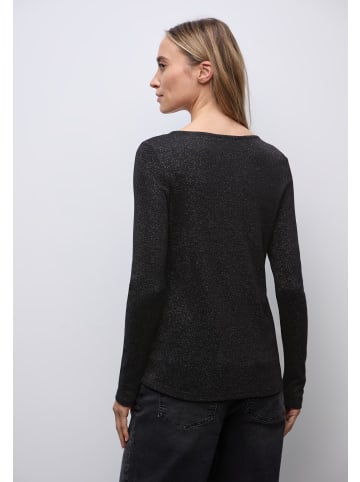 Street One Langarmshirt in schwarz silber