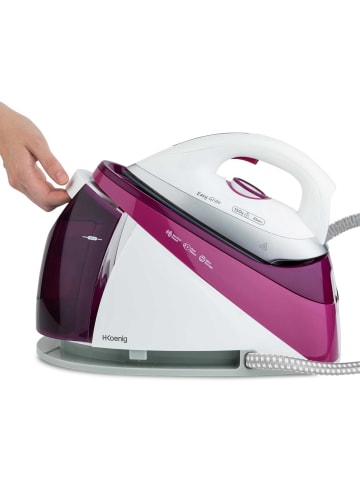 HKoenig V26 Dampf-Bügelstation 2400 Watt und abnehmbarem Wassertank