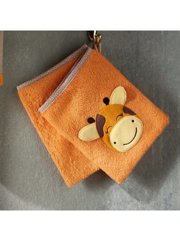 Erwin Müller Frottier Kinder-Waschhandschuh 2er-Pack in orange