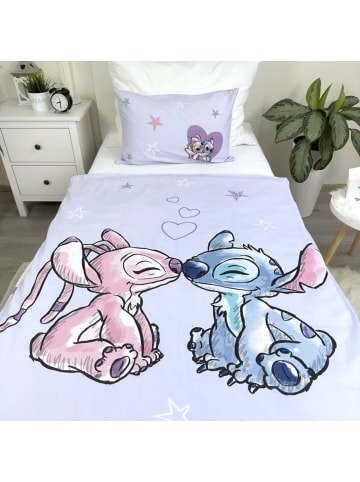 Lilo & Stitch Disney Lilo and Stitch Bettwäsche-Set für Kinderbett 100x135 cm + in Lila
