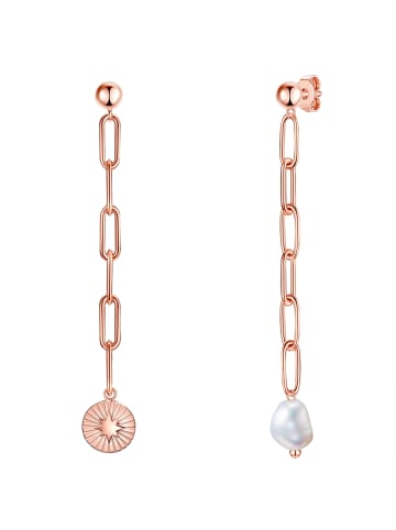 Valero Pearls Ohrhänger Edelstahl Süßwasser-Zuchtperle in roségold
