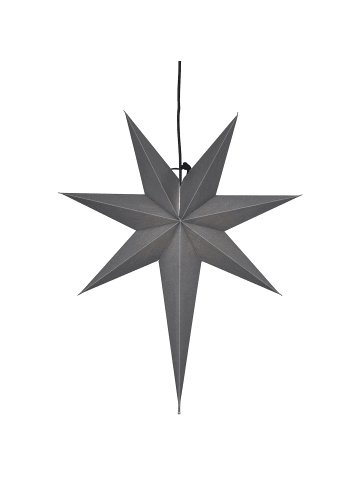 STAR Trading Hängeleuchte Stern Ozen, asymmetrisch, grau, 55x65cm in Silber