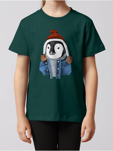 wat? Apparel T-Shirt Pinguin in Dunkelgrün