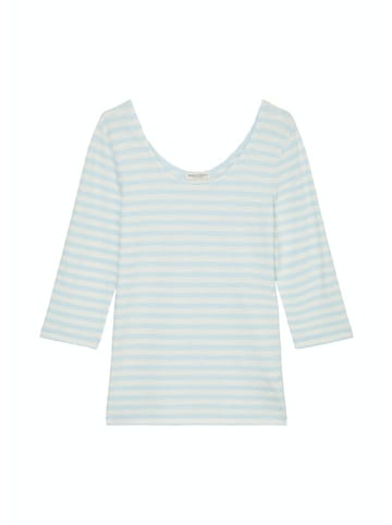 Marc O'Polo T-shirt, 3 4 sleeve, ballerina, striped in Blau