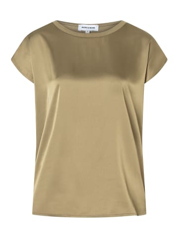 More & More Blusenshirt Materialmix in soft brass