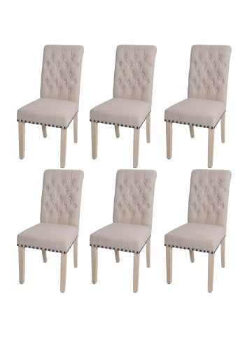 MCW 6er-Set Esszimmerstuhl O66, Beige