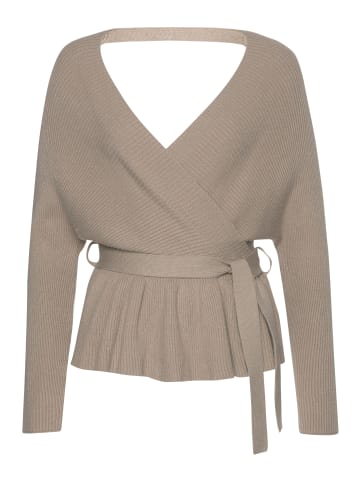 LASCANA Strickpullover in beige