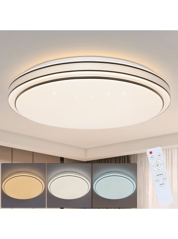 ZMH Deckenleuchte Dimmbar in Schwarz