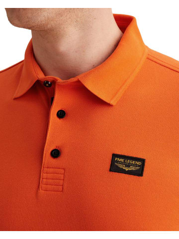 PME Legend Poloshirt SHORT SLEEVE POLO AMERICAN CLASSIC in Orange