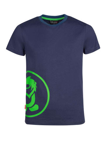 Trollkids T-Shirt "Kroksand" in Marineblau / Vipergrün