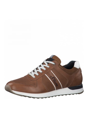 S.OLIVER RED LABEL Sneaker in Cognac