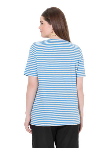 Ulla Popken Shirt in himmelblau