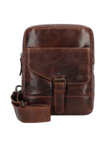 Greenburry Rugged Umhängetasche Leder 19 cm in brown