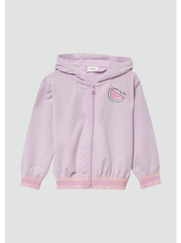 s.Oliver Sweatshirt Jacke langarm in Lila