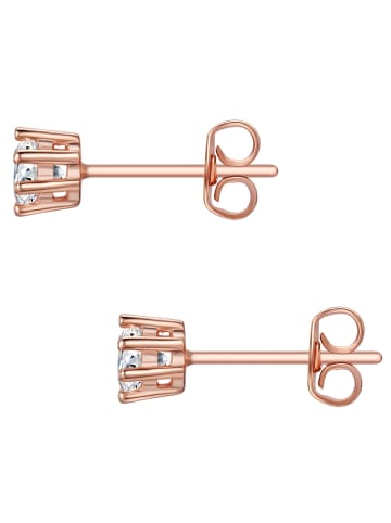 Lulu & Jane Ohrstecker Sterling Silber Zirkonia in roségold